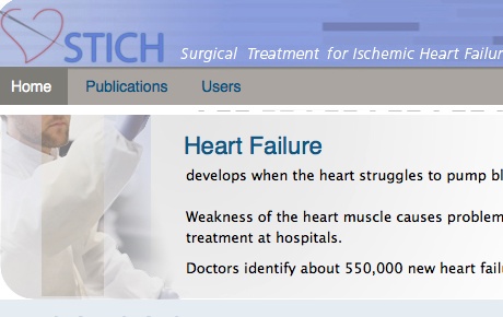 Daniel Mark, MD was Principal Investigator of the quality of life substudy in the STICH trial