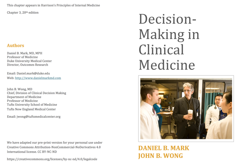 Decision Making in Clinical Medicine