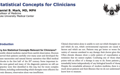 Statistical Concepts for Clinicians